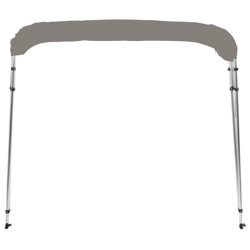 vidaXL 4-bow Bimini Top Grey 243x210x137 cm