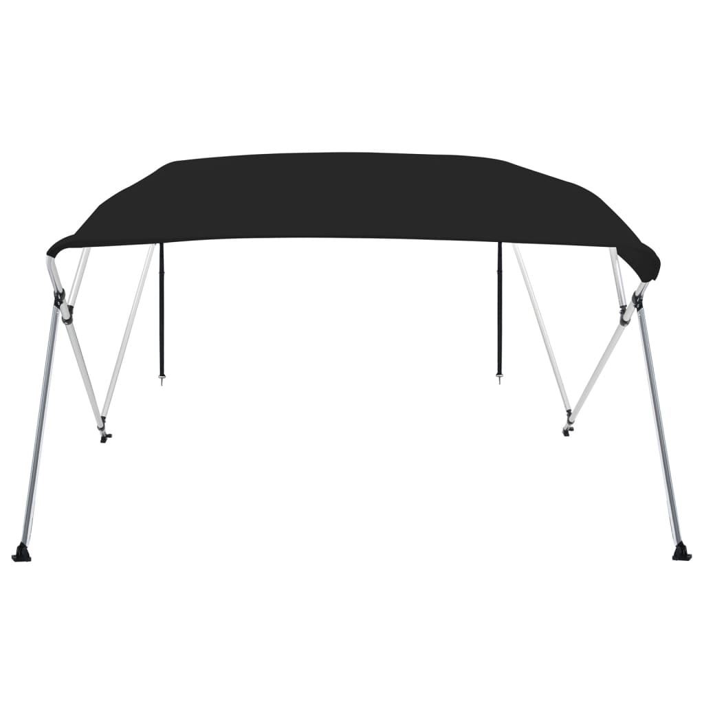 vidaXL 4-bow Bimini Top Black 239x184x131 cm