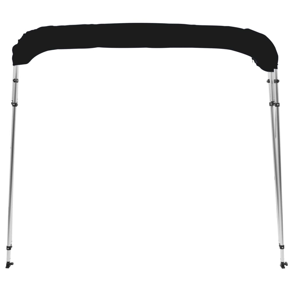 vidaXL 4-bow Bimini Top Black 239x184x131 cm