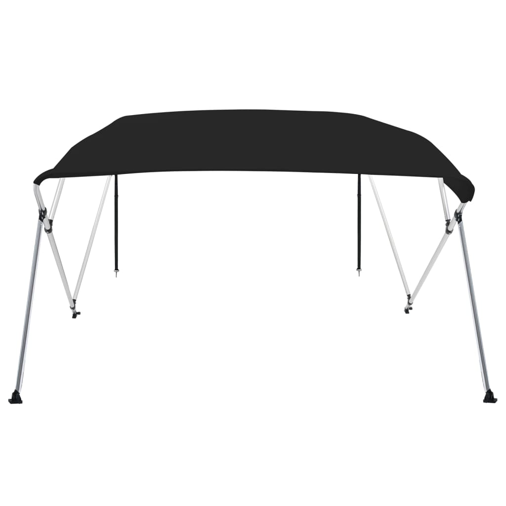 vidaXL 4-bow Bimini Top Black 243x210x137 cm