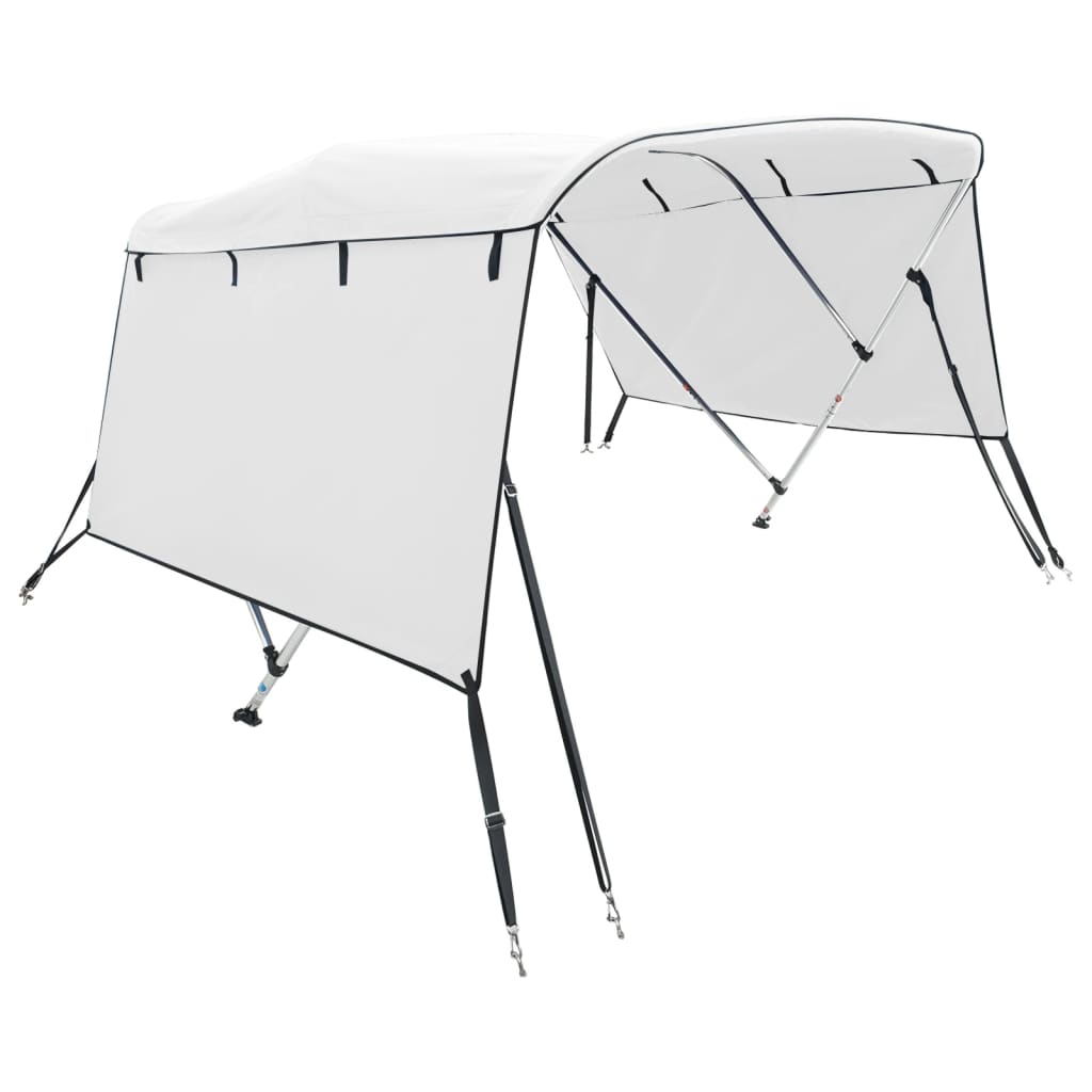 vidaXL 3-bow Bimini Top with Sidewalls 183x(137-152)x137 cm