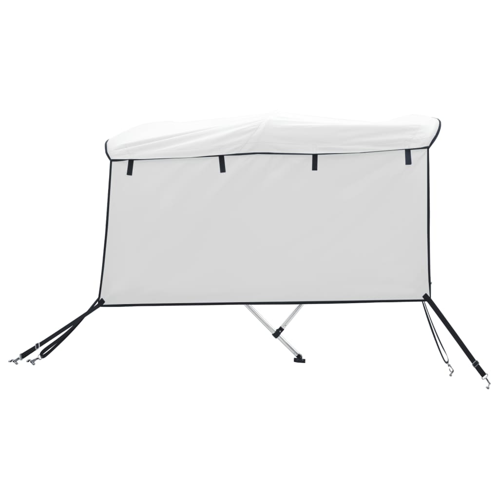 vidaXL 3-bow Bimini Top with Sidewalls 183x(137-152)x137 cm