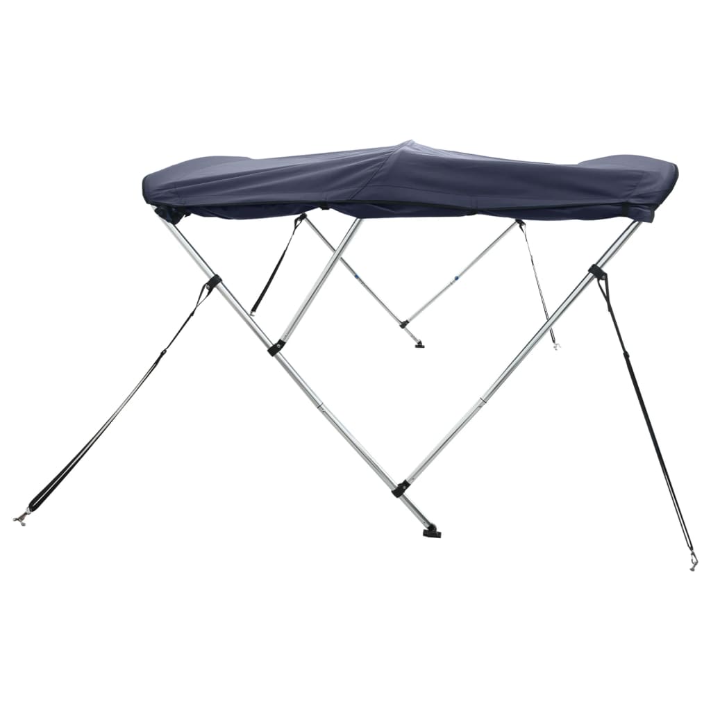 vidaXL 3-bow Bimini Top with Sidewalls 183x(137-152)x137 cm