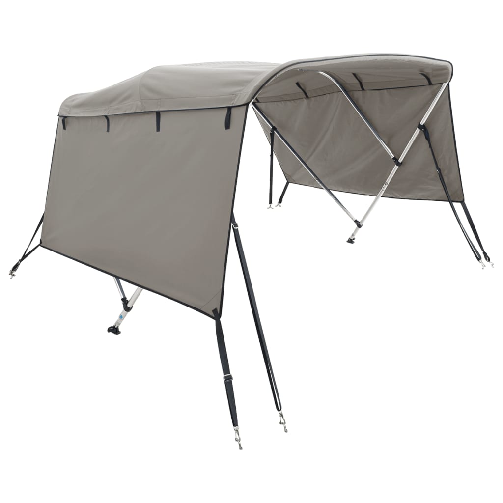 vidaXL 3-bow Bimini Top with Sidewalls 183x(154-167)x137 cm