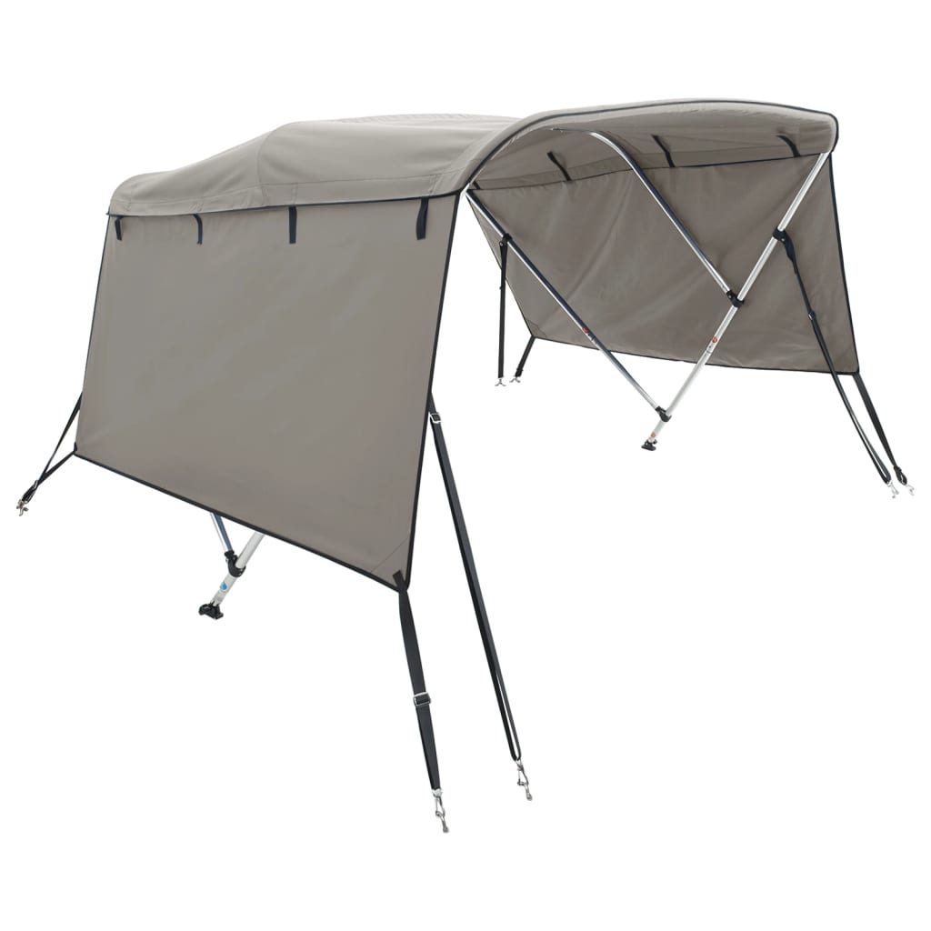 vidaXL 3-bow Bimini Top with Sidewalls 183x(170-182)x137 cm