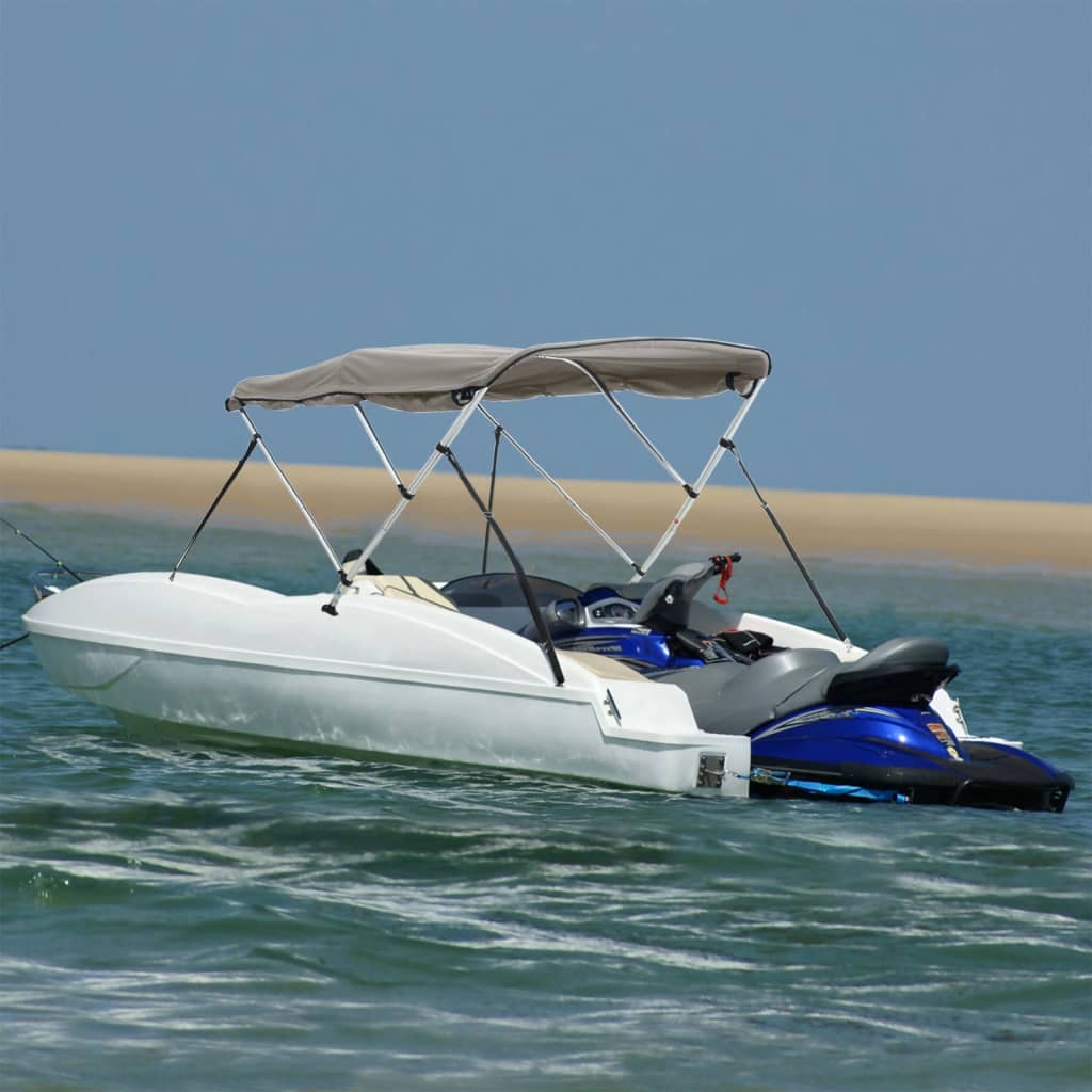 vidaXL 3-bow Bimini Top with Sidewalls 183x(185-198)x137 cm