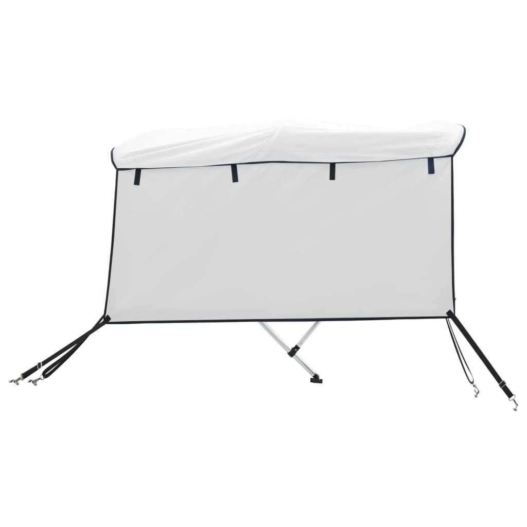 vidaXL 4-bow Bimini Top with Sidewalls 243x(200-213)x137 cm