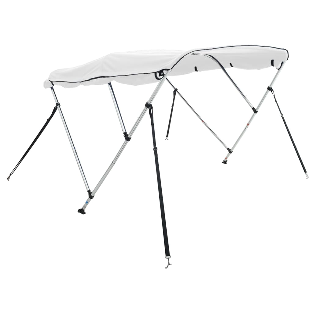 vidaXL 4-bow Bimini Top with Sidewalls 243x(230-244)x137 cm