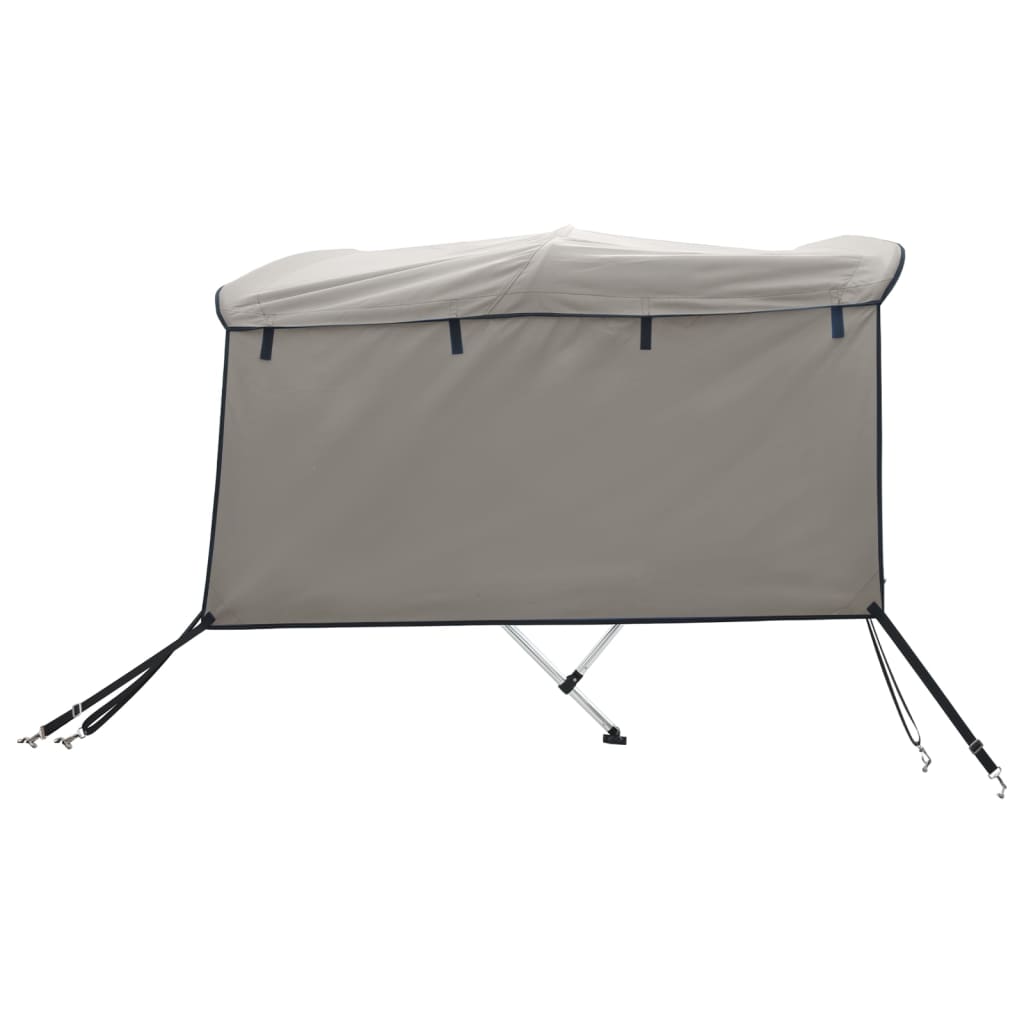 vidaXL 4-bow Bimini Top with Sidewalls 243x(170-182)x137 cm