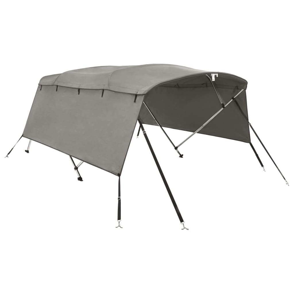 vidaXL 4-bow Bimini Top with Sidewalls 243x(185-198)x137 cm