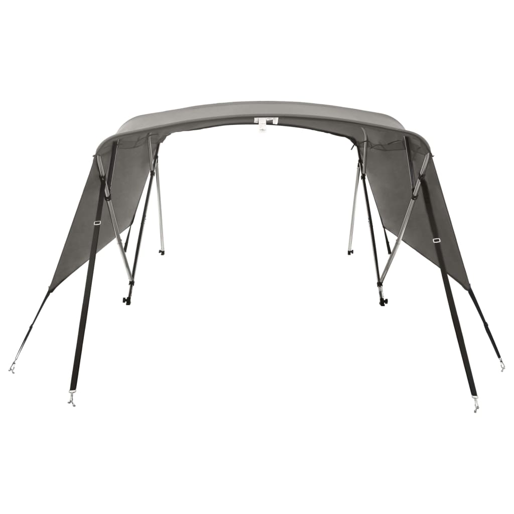 vidaXL 4-bow Bimini Top with Sidewalls 243x(185-198)x137 cm