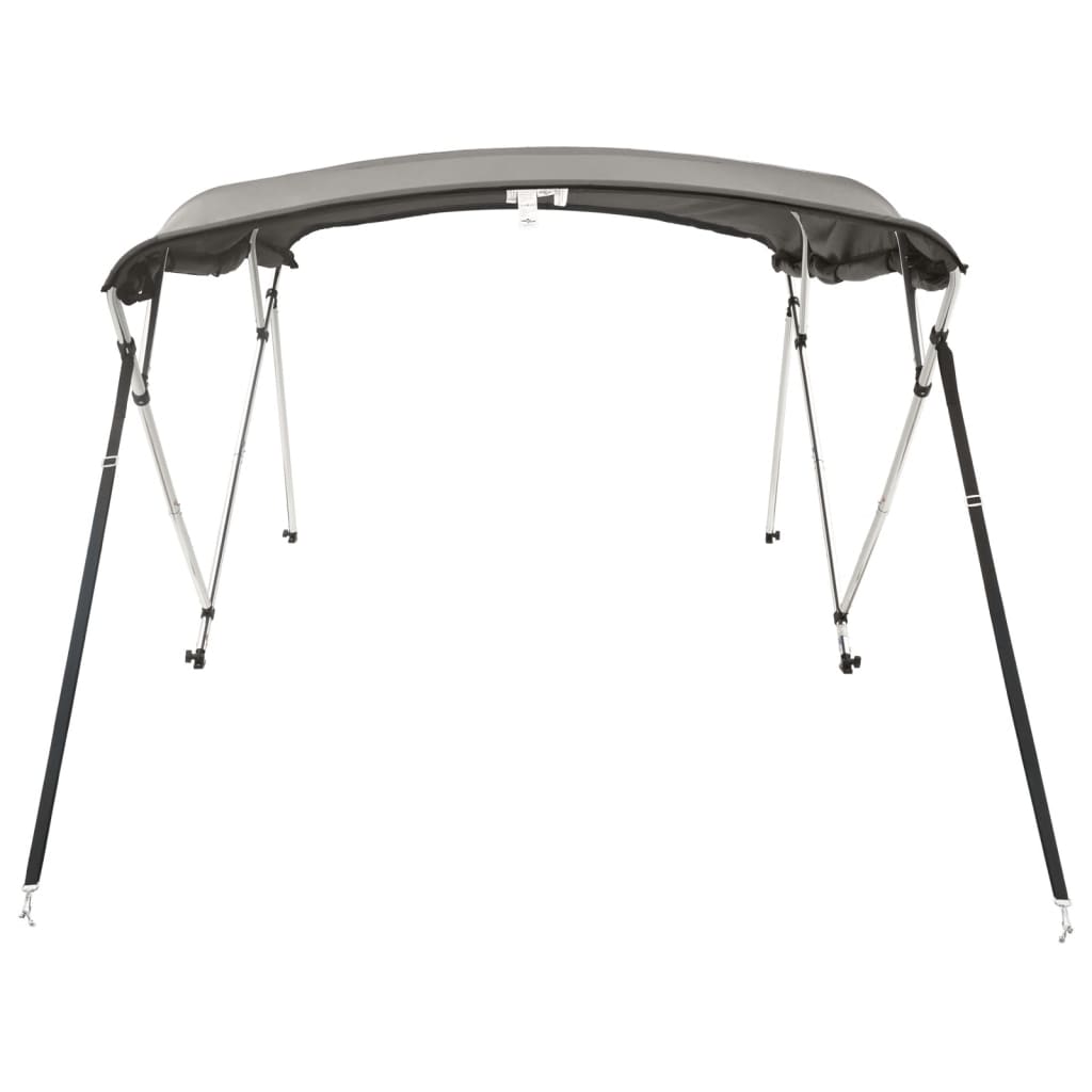 vidaXL 4-bow Bimini Top with Sidewalls 243x(185-198)x137 cm