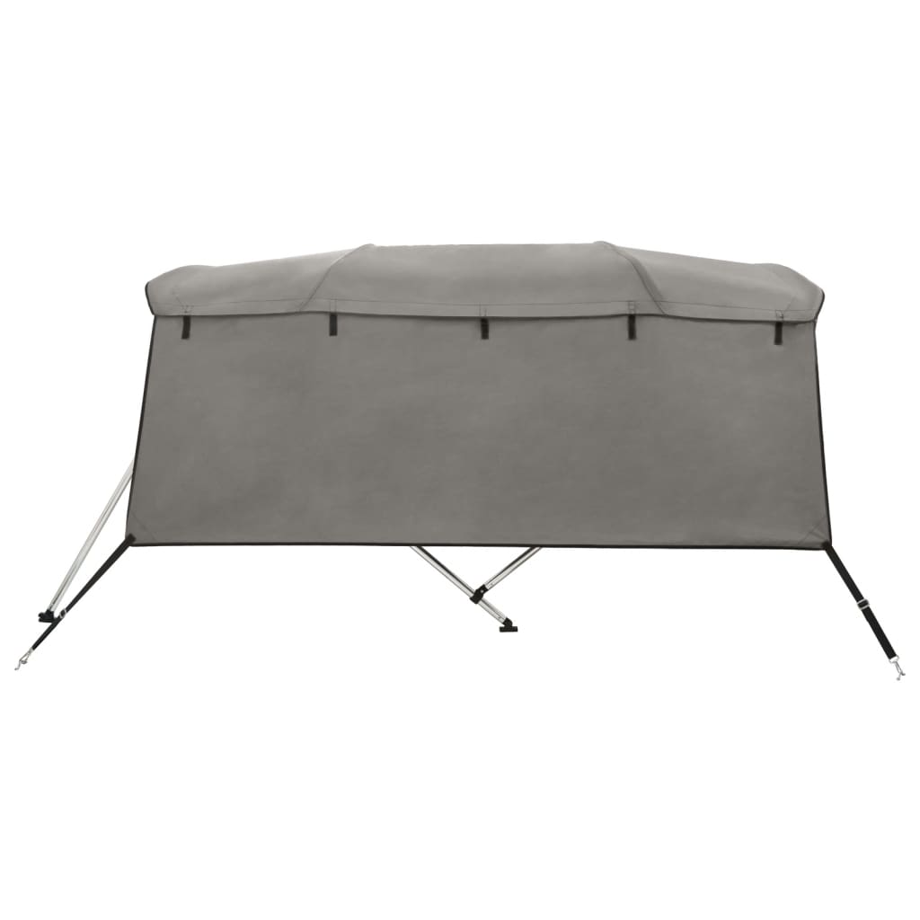 vidaXL 4-bow Bimini Top with Sidewalls 243x(185-198)x137 cm