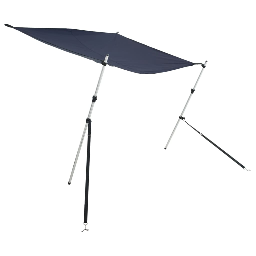 vidaXL T-Top Shade Extension Navy Blue 170x208x(115-183) cm