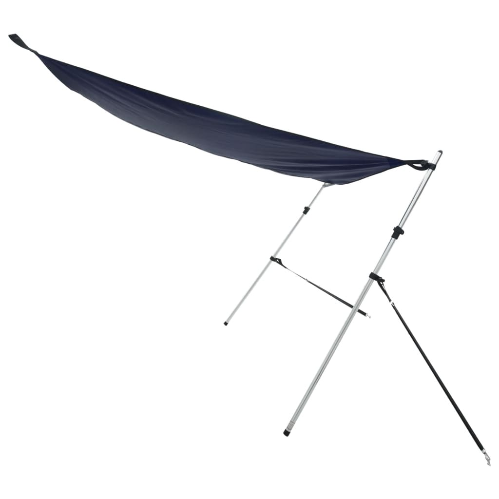 vidaXL T-Top Shade Extension Navy Blue 170x208x(115-183) cm