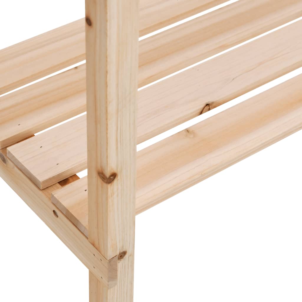 Plant Table with Shelf 78x38x82.5 cm Solid Wood Fir