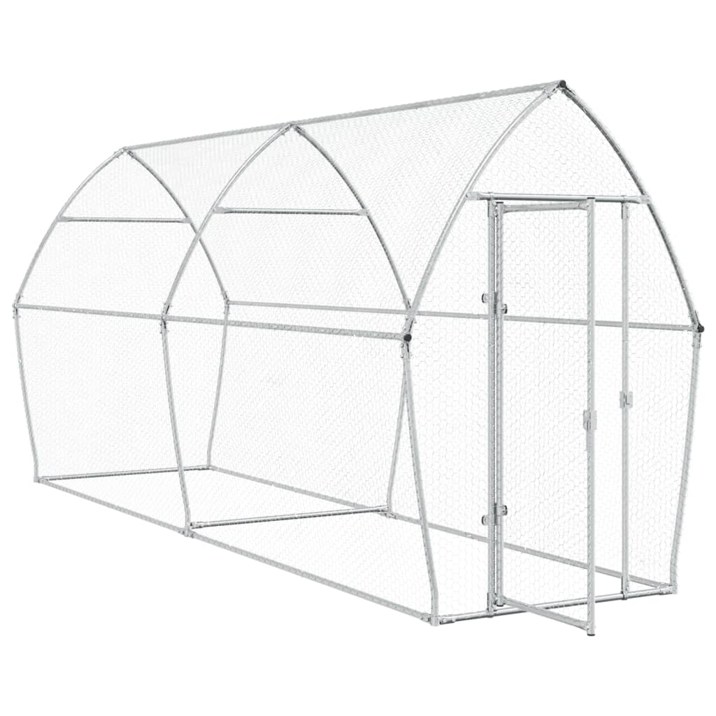 Chicken Cage Silver 400x105x182 cm Galvanised Steel