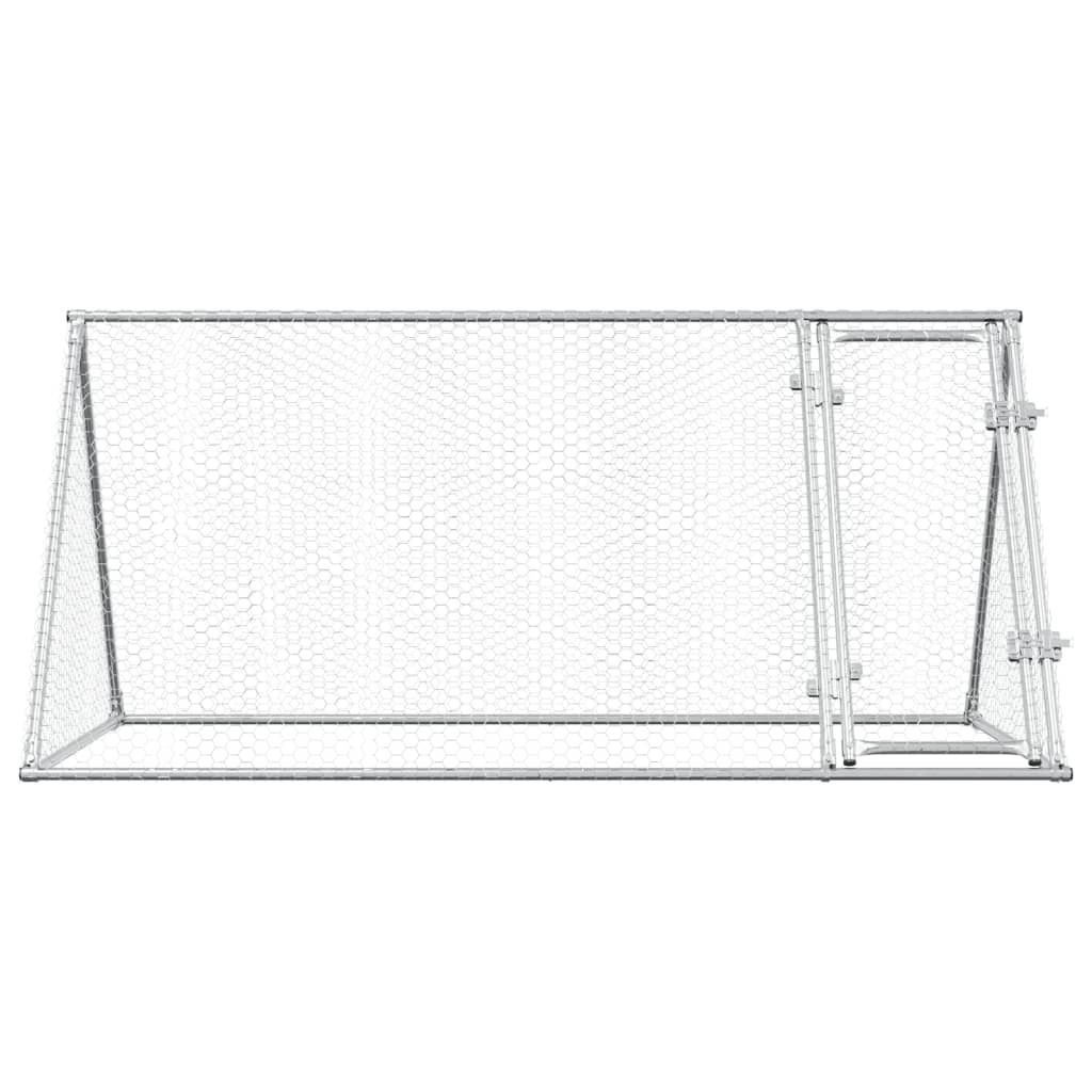 vidaXL Chicken Cage Silver 200x105x91 cm Galvanised Steel