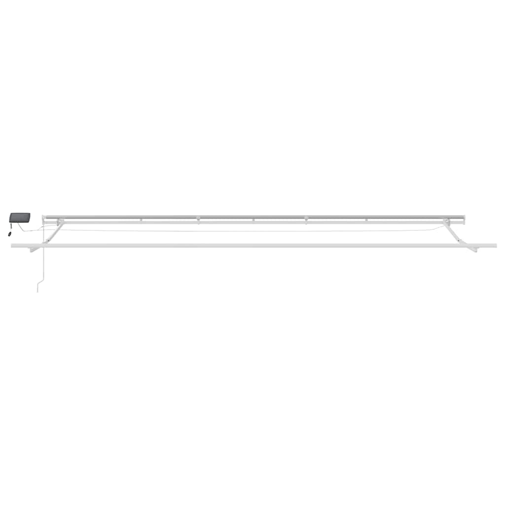 Manual Retractable Awning with LED Burgundy 600x300 cm