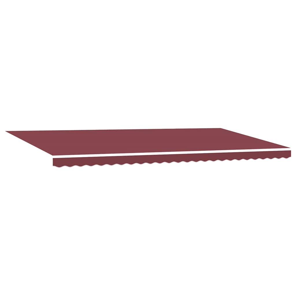 Manual Retractable Awning with LED Burgundy 600x300 cm
