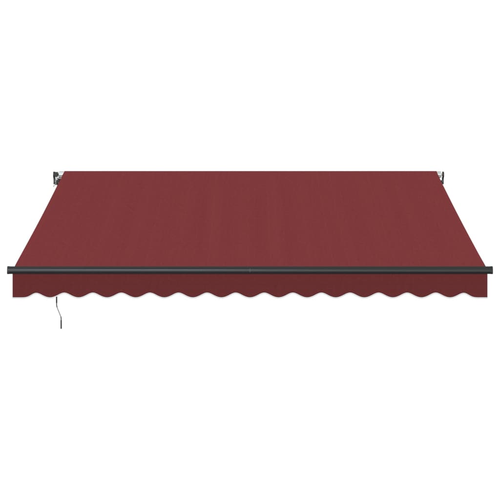 Manual Retractable Awning Burgundy 400x350 cm