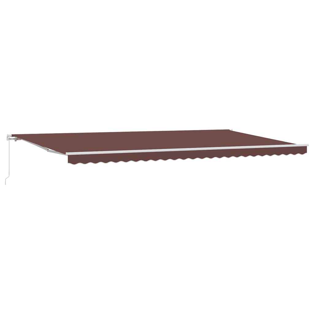 Manual Retractable Awning Brown 600x300 cm