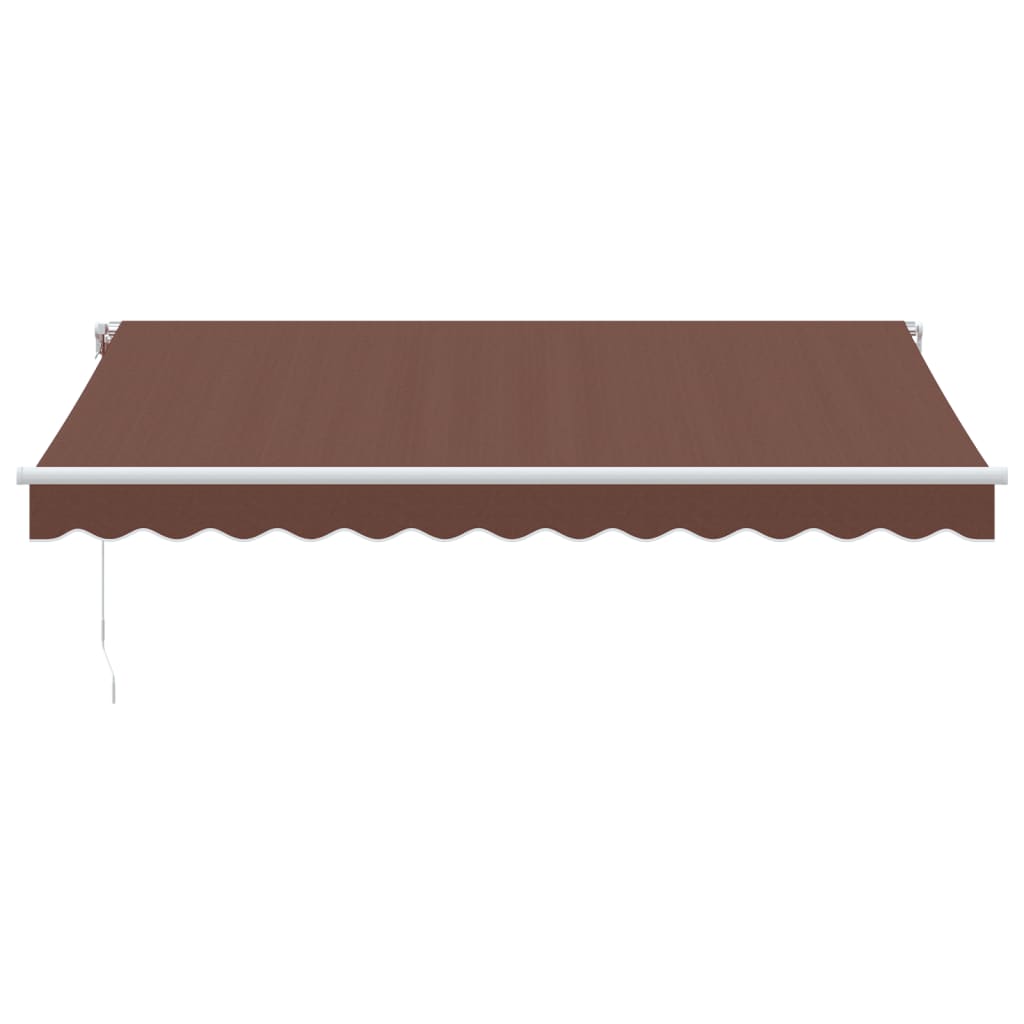 Manual Retractable Awning Brown 350x250 cm