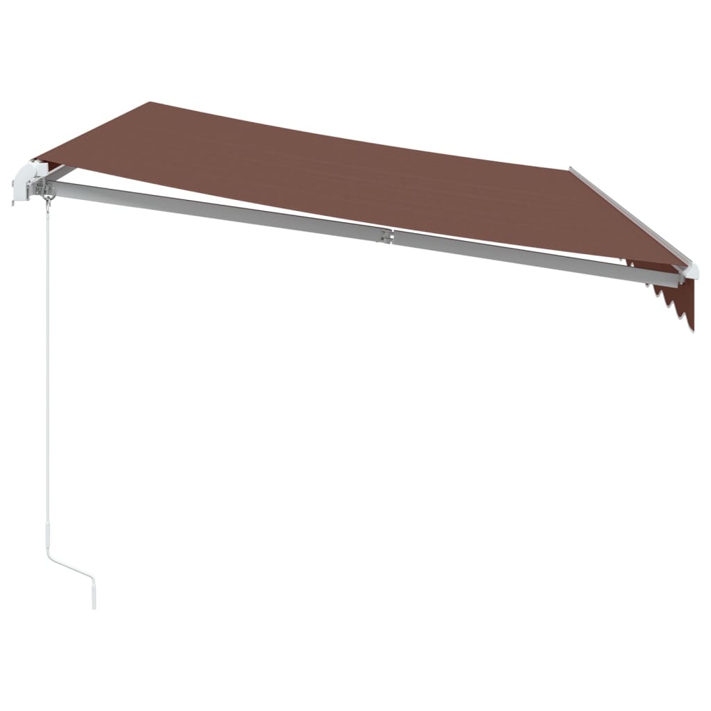 Manual Retractable Awning Brown 350x250 cm