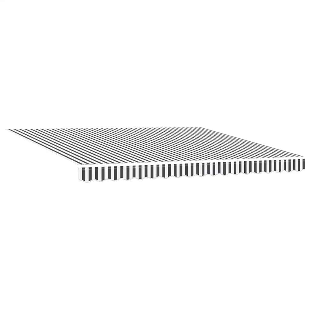 Manual Retractable Awning with LED Anthracite&White 400x300 cm