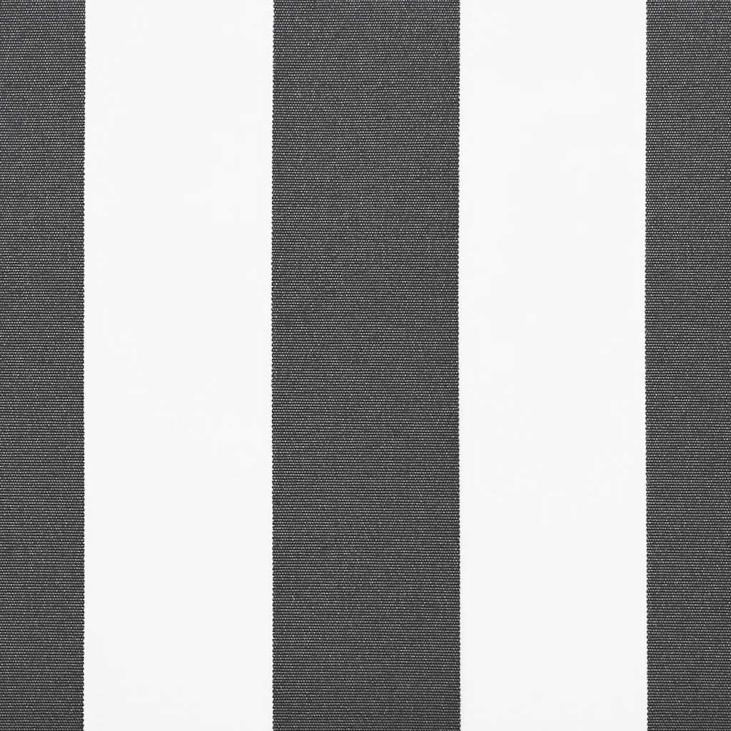 vidaXL Retractable Awning Anthracite and White 4x3 m Fabric&Aluminium