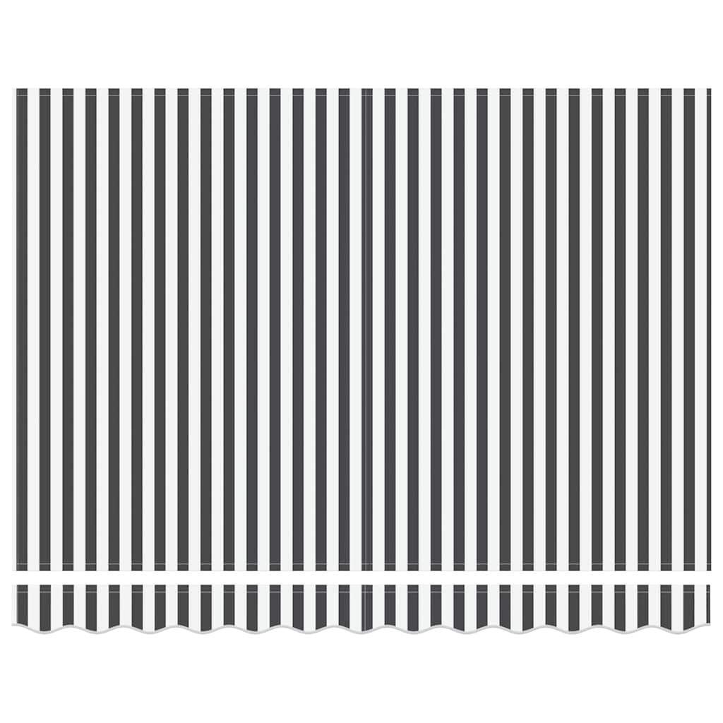 vidaXL Retractable Awning Anthracite and White 3x2.5 m Fabric&Aluminium