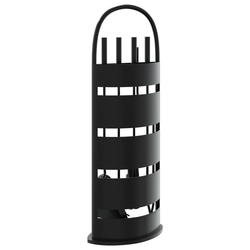 5 Piece Fireplace Tool Set 23x15x66 cm Steel