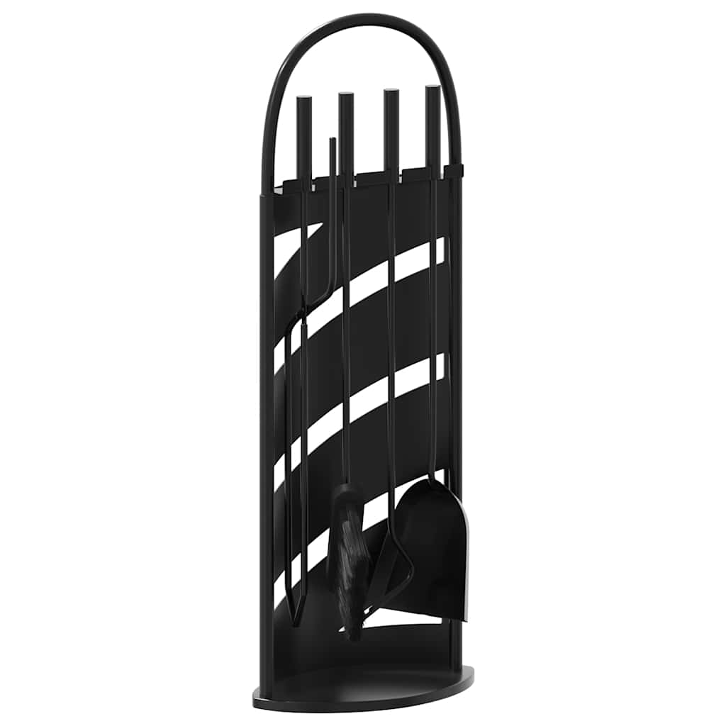 5 Piece Fireplace Tool Set 23x15x66 cm Steel