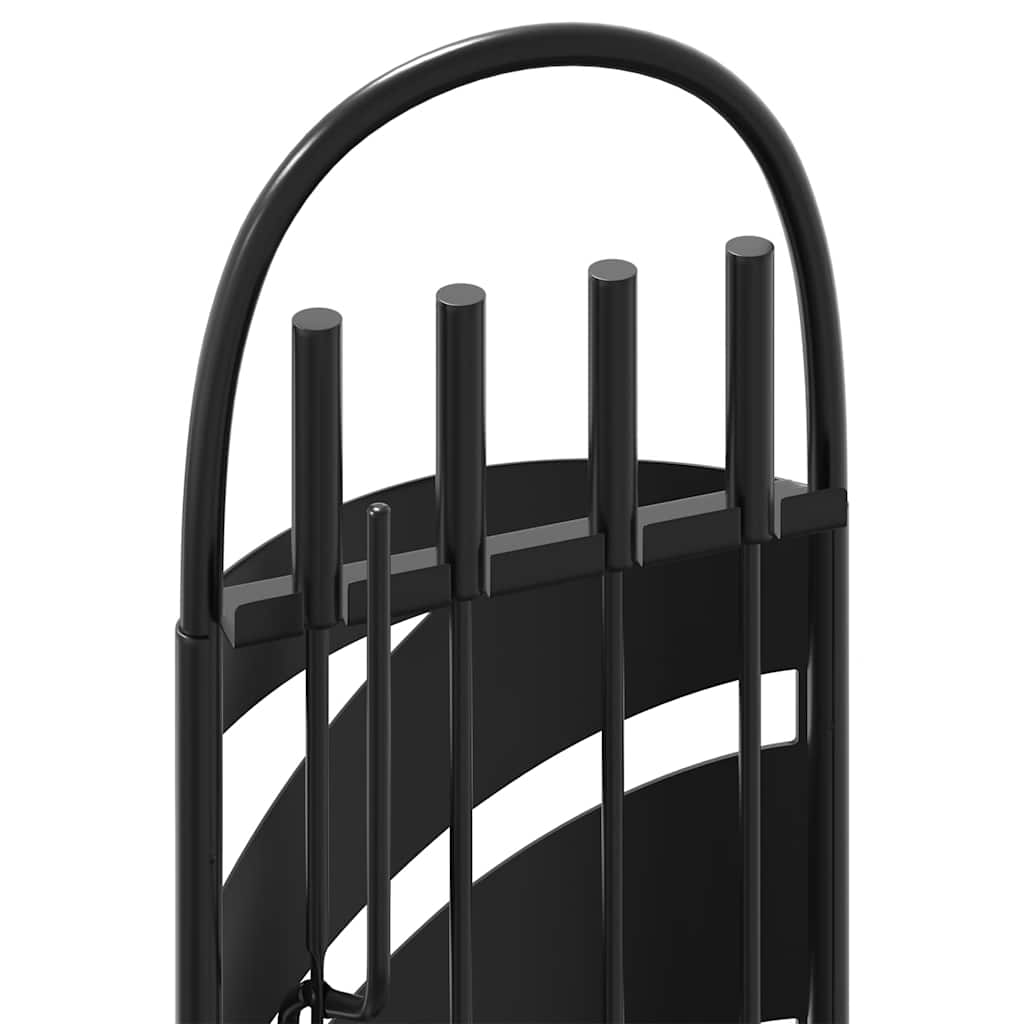 5 Piece Fireplace Tool Set 23x15x66 cm Steel
