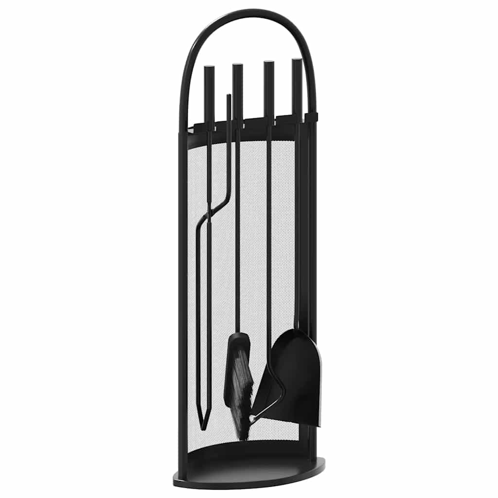 5 Piece Fireplace Tool Set 23x15x66 cm Steel