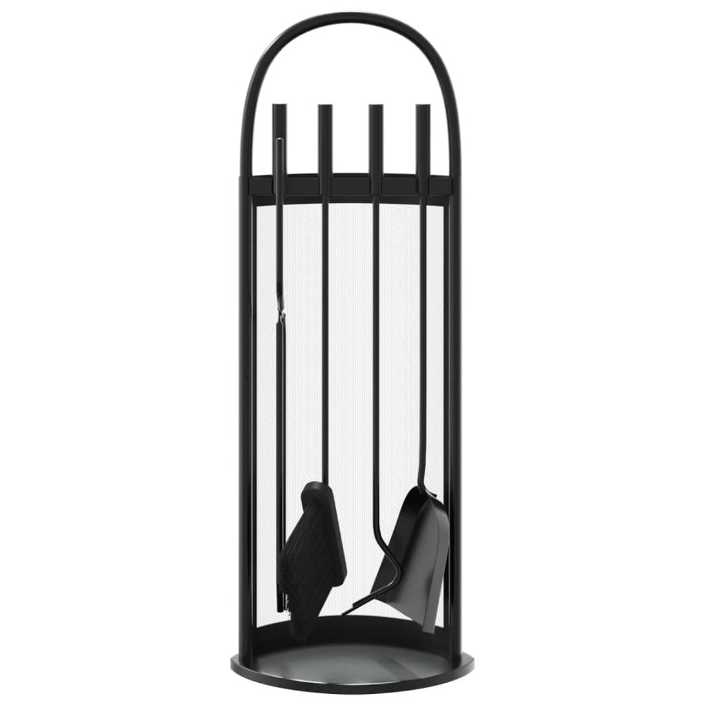 5 Piece Fireplace Tool Set 23x15x66 cm Steel