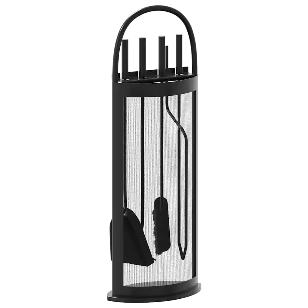 5 Piece Fireplace Tool Set 23x15x66 cm Steel