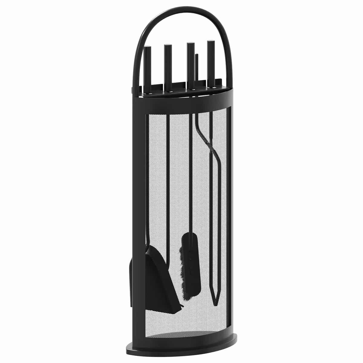 5 Piece Fireplace Tool Set 23x15x66 cm Steel