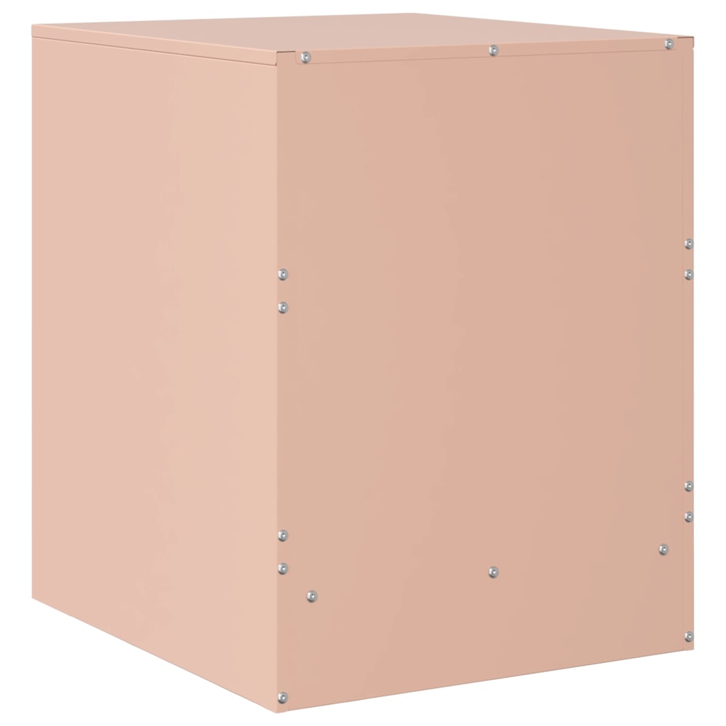 Bedside Cabinets 2 pcs Pink 34,5x39x44 cm Steel