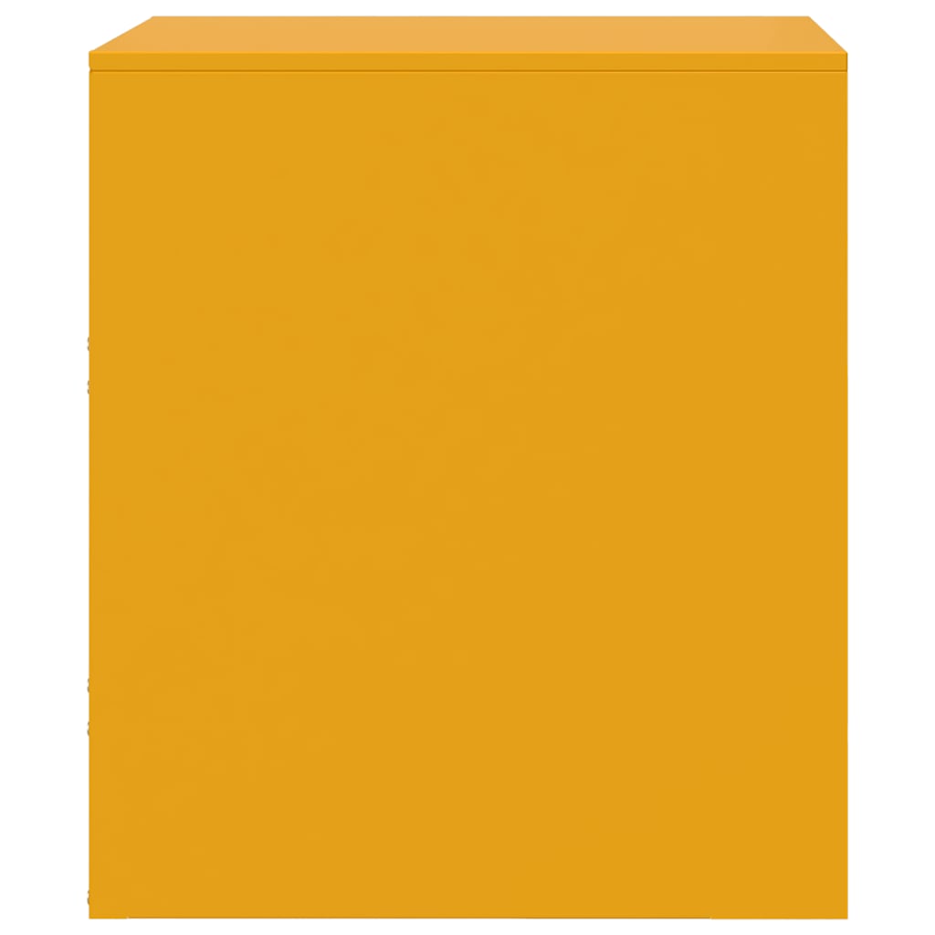 Bedside Cabinets 2 pcs Yellow 34,5x39x44 cm Steel