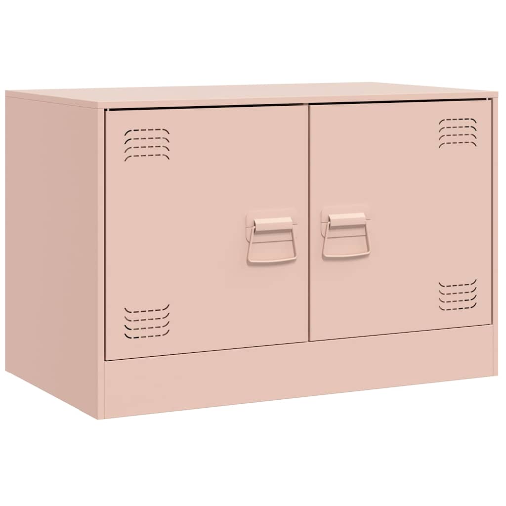 2 Piece TV Cabinet Set Pink 67x39x44 cm Steel