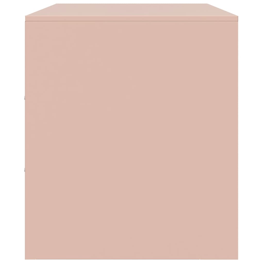 2 Piece TV Cabinet Set Pink 67x39x44 cm Steel