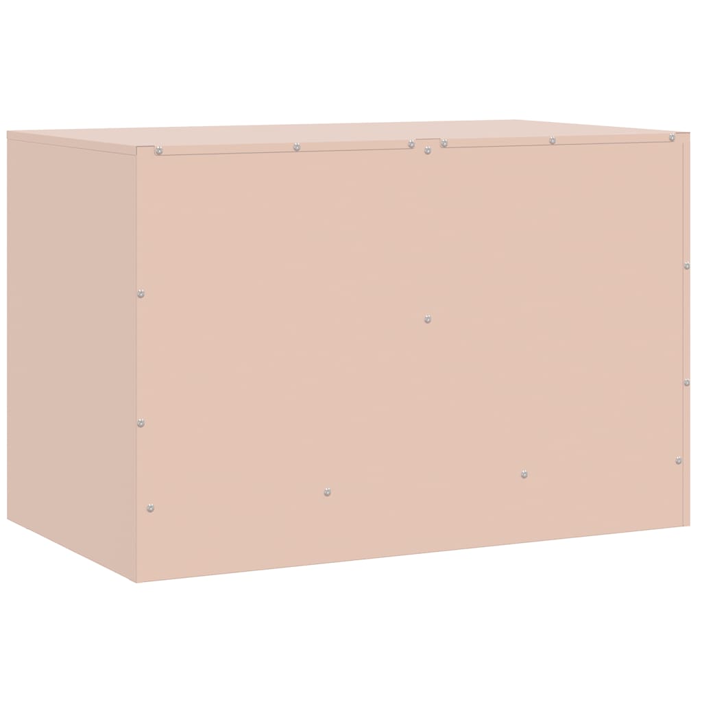 2 Piece TV Cabinet Set Pink 67x39x44 cm Steel