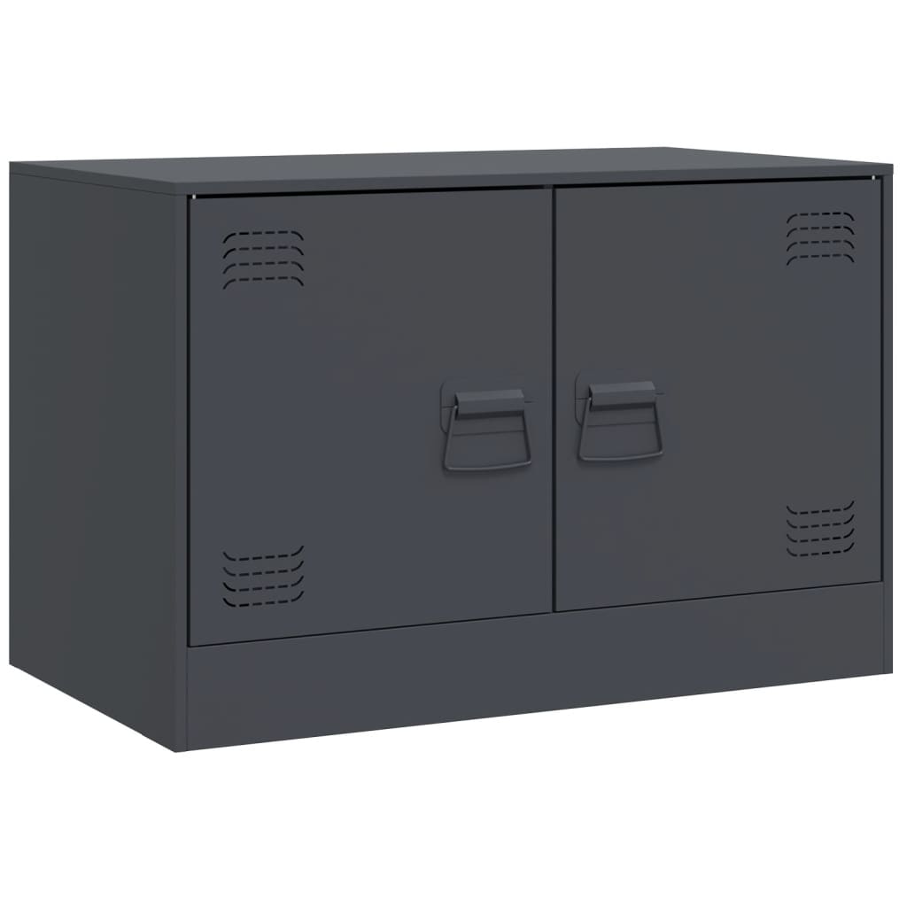 vidaXL TV Cabinets 2 pcs Anthracite 67x39x44 cm Steel