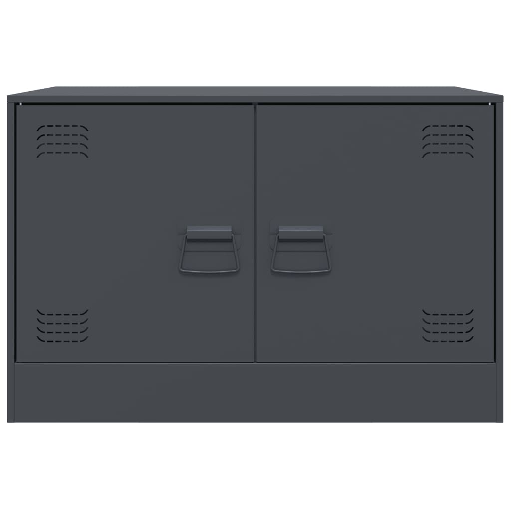 vidaXL TV Cabinets 2 pcs Anthracite 67x39x44 cm Steel