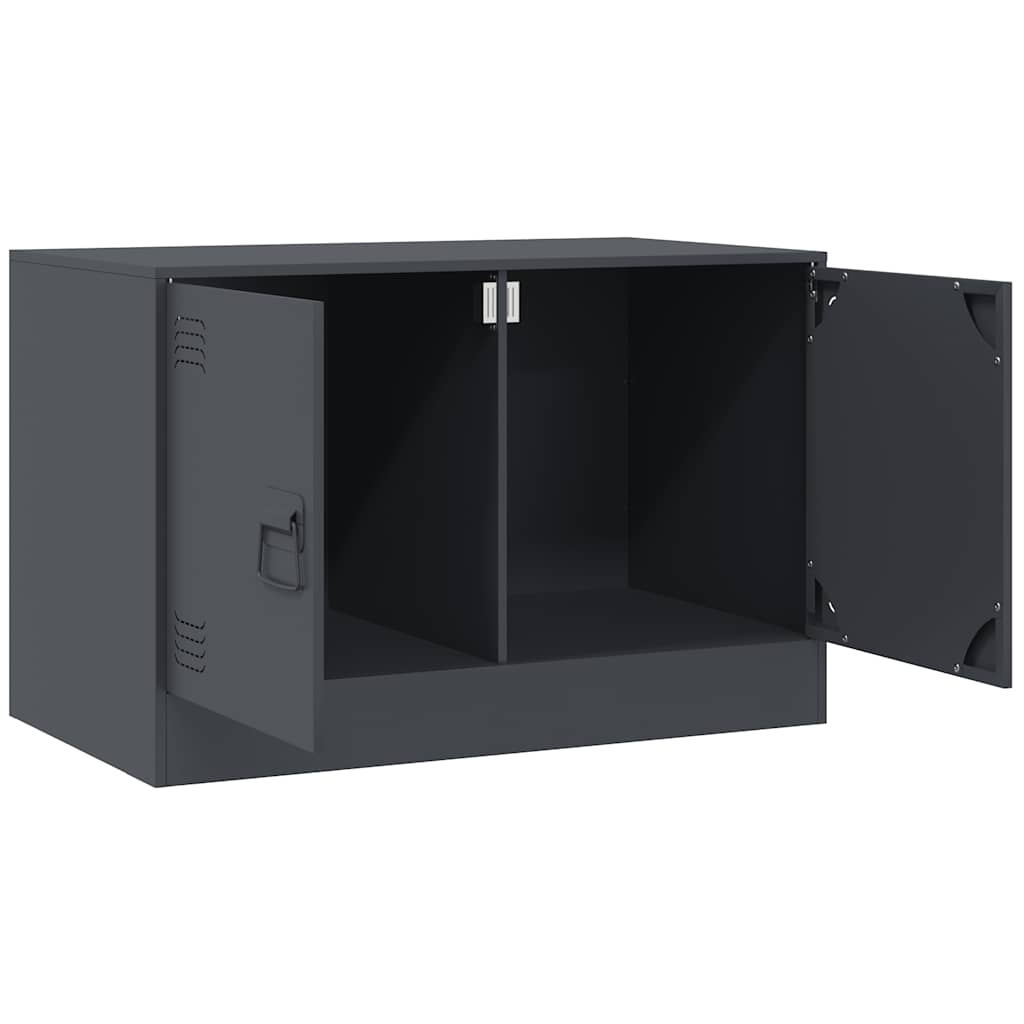 2 Piece TV Cabinet Set Anthracite 67x39x44 cm Steel
