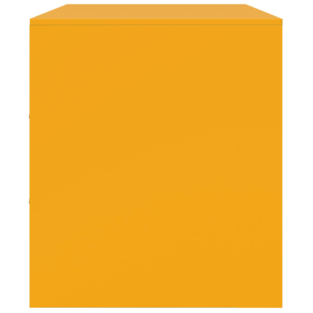 2 Piece TV Cabinet Set Mustard Yellow 67x39x44 cm Steel