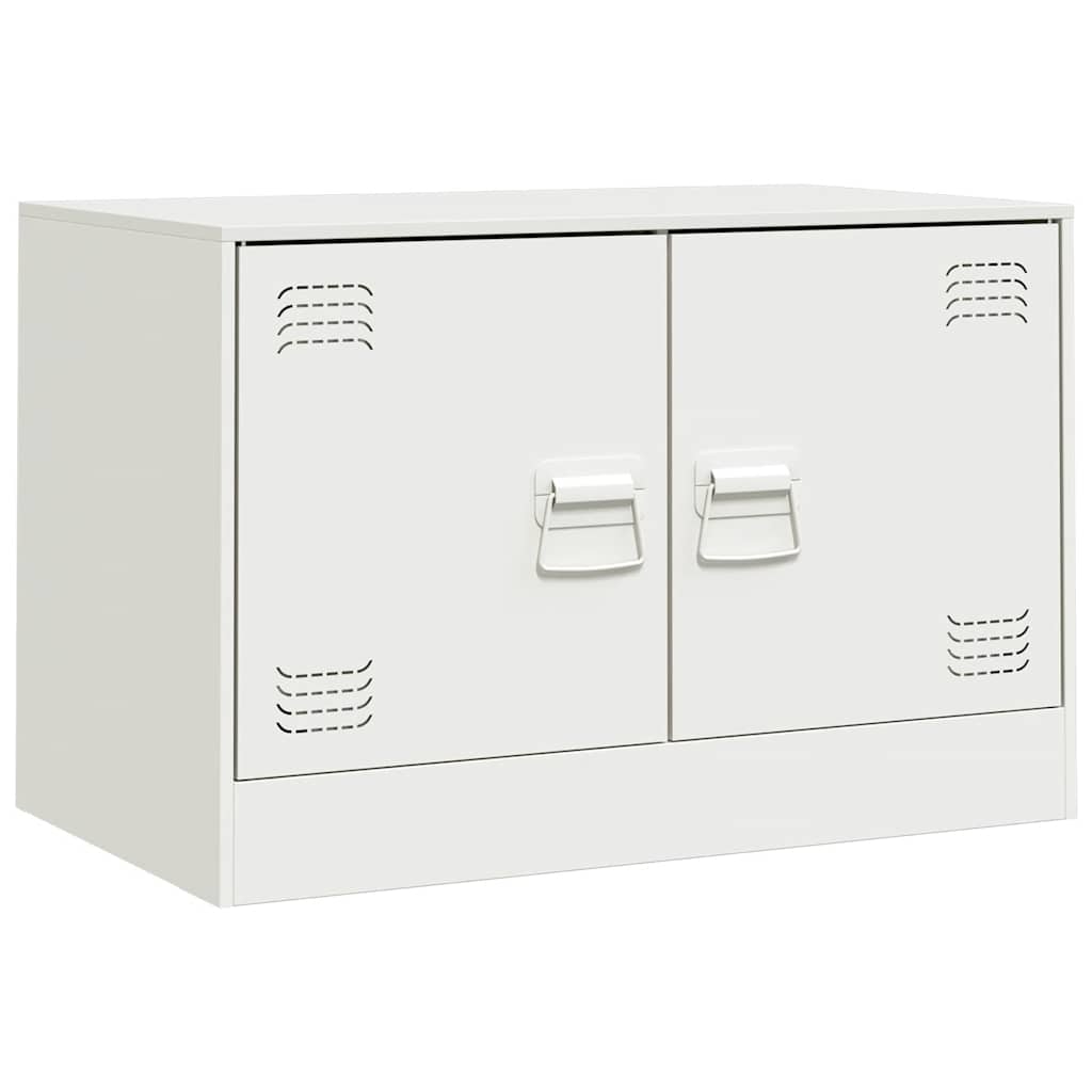 2 Piece TV Cabinet Set White 67x39x44 cm Steel