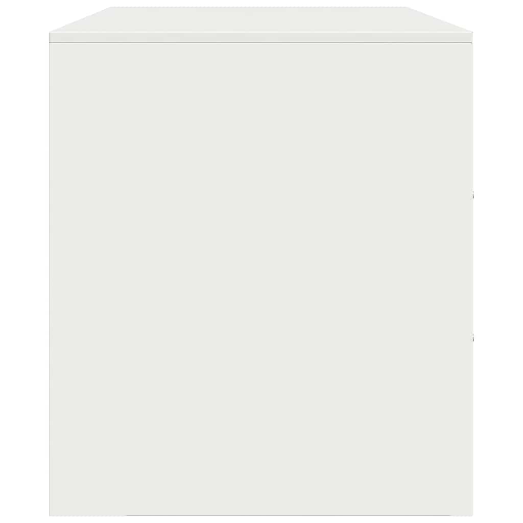 2 Piece TV Cabinet Set White 67x39x44 cm Steel