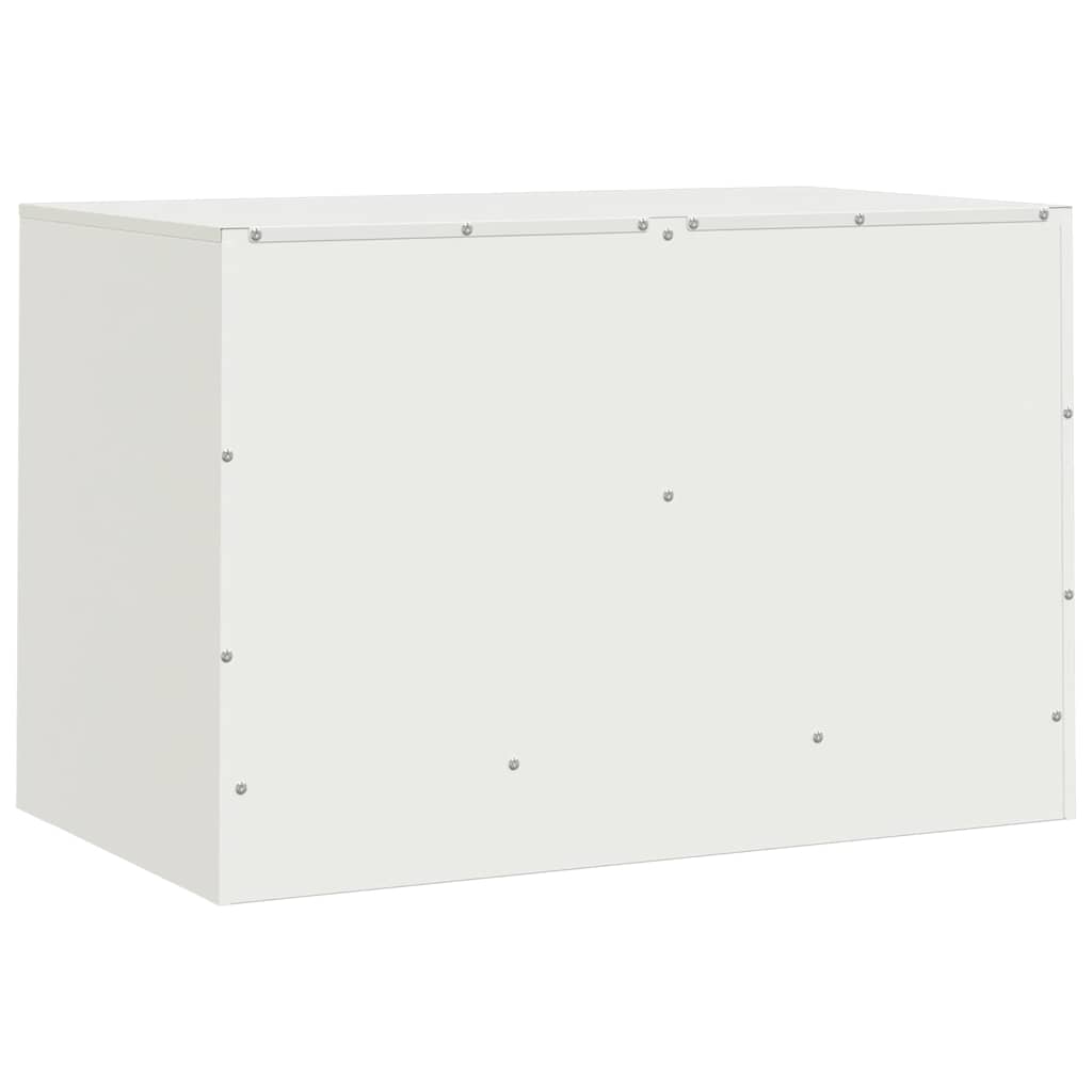2 Piece TV Cabinet Set White 67x39x44 cm Steel
